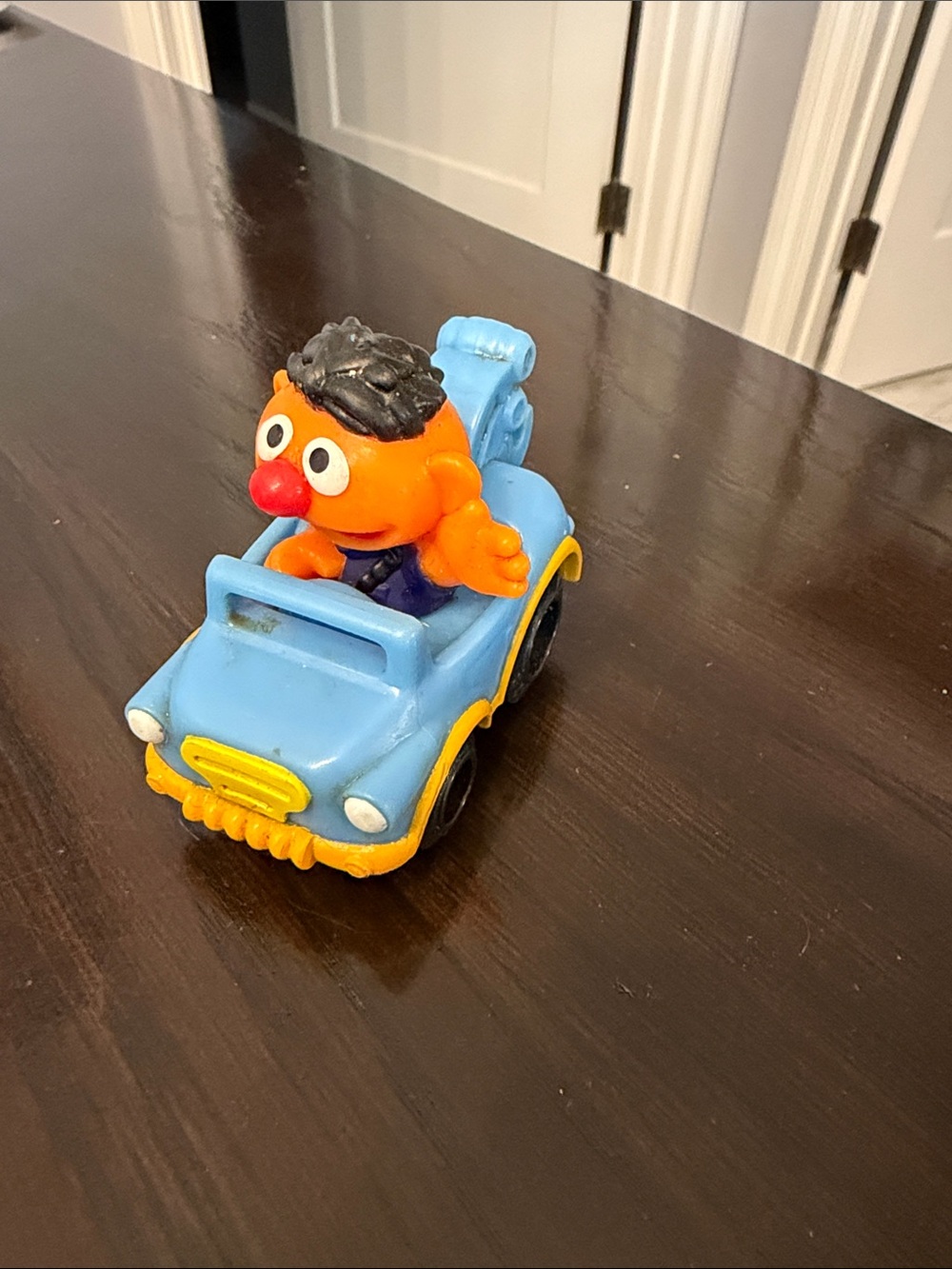 Sesame Street Ernie Blue Car with Orange Character